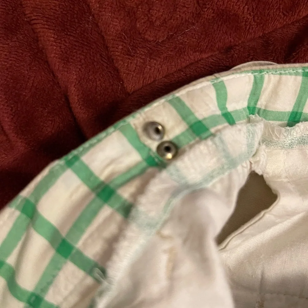 RALPH‎ LAUREN WOMEN'S DRESS CAPRI PANTS GOLD Pebble SIZE 12 GREEN TAG Polo Match